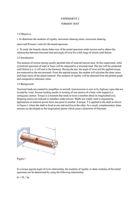 mechanics of materials lab 7 torsion test|metal torsion test lab report.